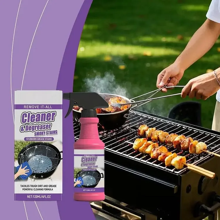 🔥Father's Day Sale 49% OFF🔥BBQ Non-toxic, Heavy Duty, No Residue Grill Cleaner Degreaser Spray 