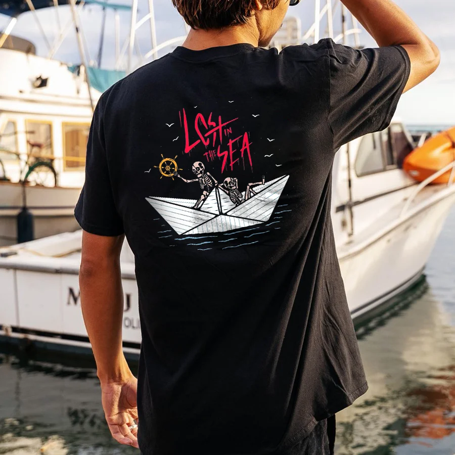 Lost In The Sea Printed Men's T-shirt