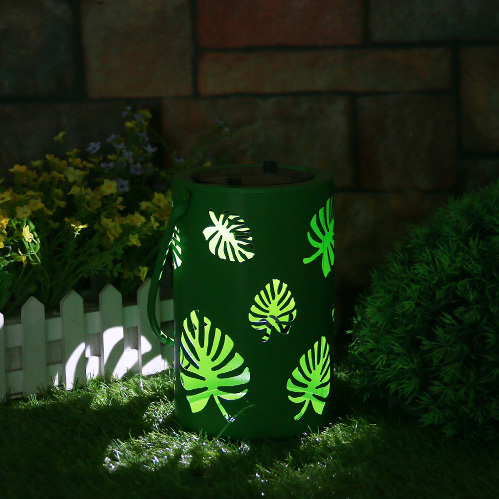 

LED Solar Metal Hollow Lantern Leaves Projection -Landscape Ligjht, 501 Original