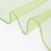10 Pack | Olive Green Sheer Organza Decorative Dinner Table Napkins - 23"x23"