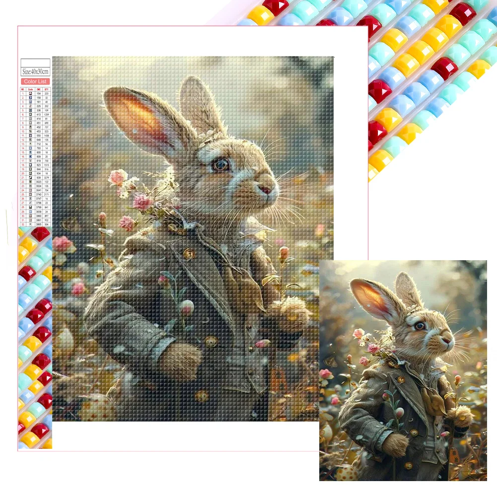 Full Square Diamond Painting - Peter Rabbit(Canvas|35*45cm)