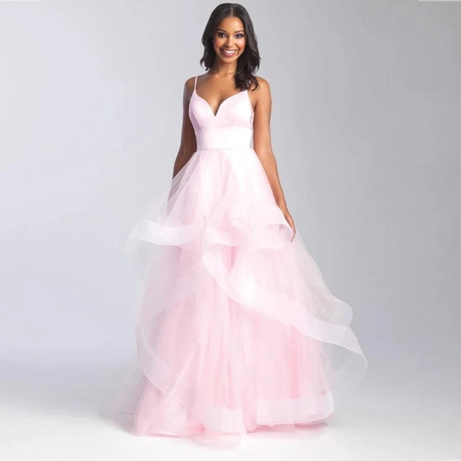 Zachics mesh solid spaghetti ball gown wedding  dress-zachics