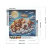 Diamond Painting-DIY Full Round Drill Good Night Bear and Puppy