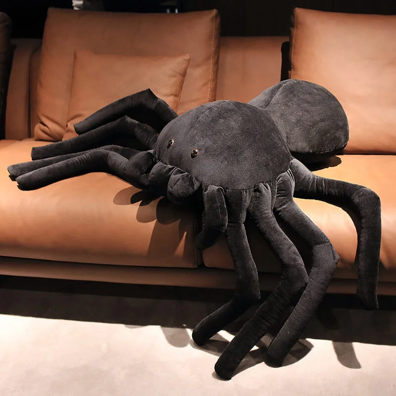 Mewaii® Giant Black Realist Spider Holloween en peluche