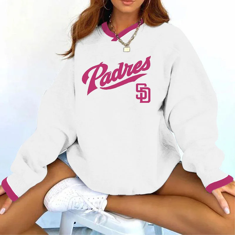 Vintage Women's Support San Diego Padres Baseball Print Sweatshirt
