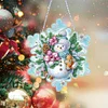 Flocon de neige d’hiver - pendentif bricolage 5d