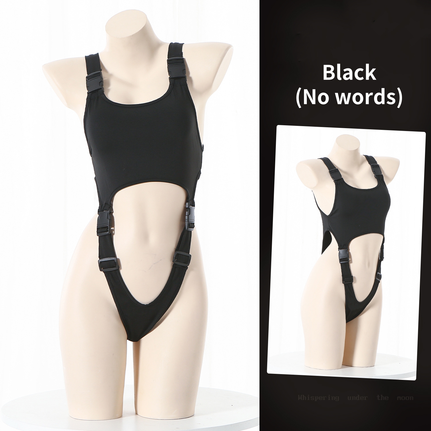 Lovingerie - "Baby" Printed One-piece Strap Buckle Sexy Lingerie
