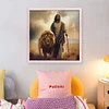 Jesus Lion-11CT Stamped Cross Stitch 40*40cm