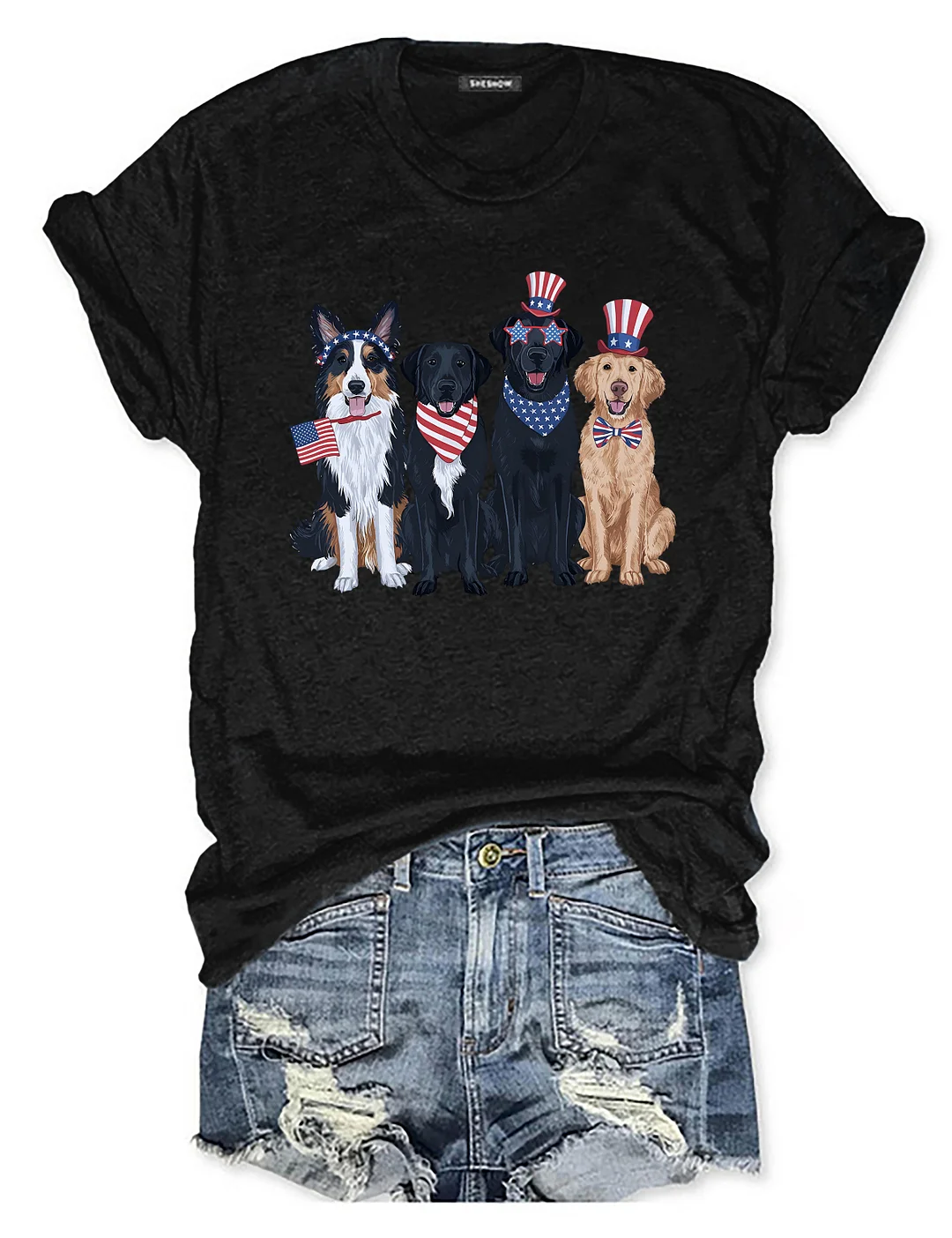 Golden Retriever 4th Of July T-shirt
