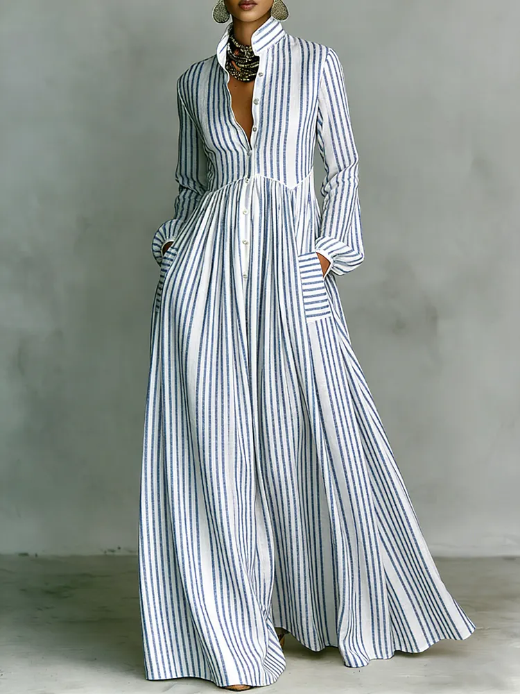 Women's Printed Elegant Romantic Vacation Medium Sleeve Maxi Dress