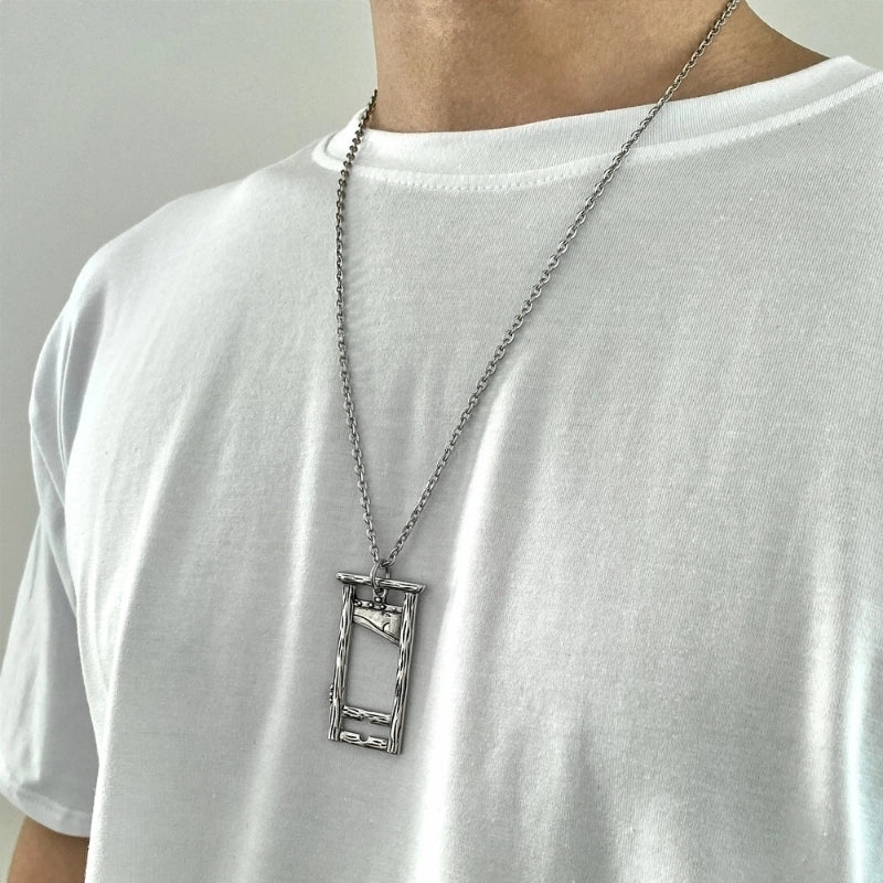 Hip-Hop Retro Solid Color 304 Stainless Steel Patchwork 18K Gold Plated Men's Pendant Necklace