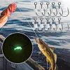 10pcs Luminous Live Shrimp Fixing Hook Metal Barbed Fishhook Live Shrimp Hooks