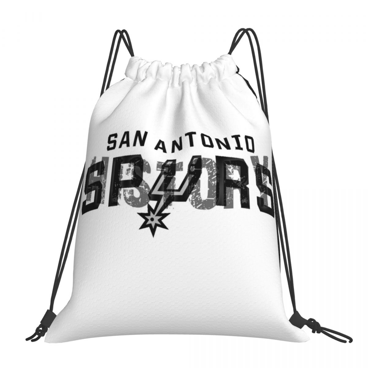 San Antonio Spurs History Foldable Sports Gym Drawstring Bag