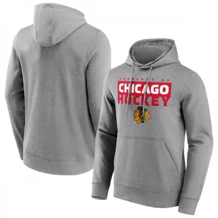 Men's Chicago Blackhawks Grey Gain Ground Hoodie