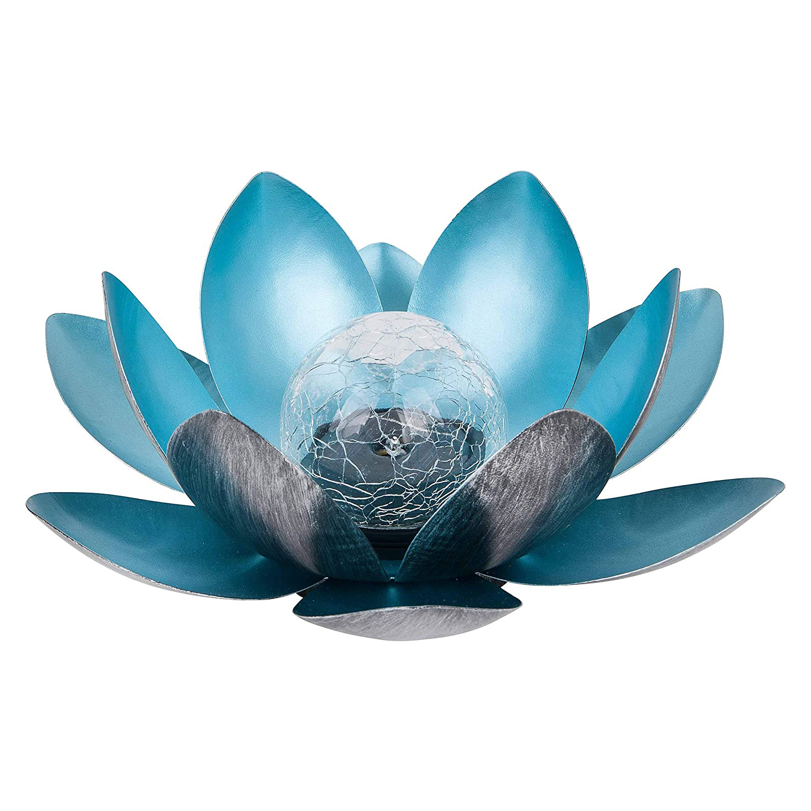 

LED Solar Lotus Cracked Glass Ball Flower -Solar Light, 501 Original