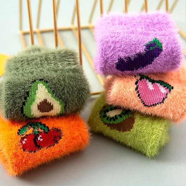 Fruit Fuzzy Socks