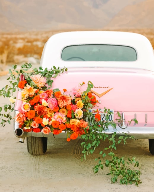 

Floral Car – Paint By Numbers - 40*50CM, 501 Original