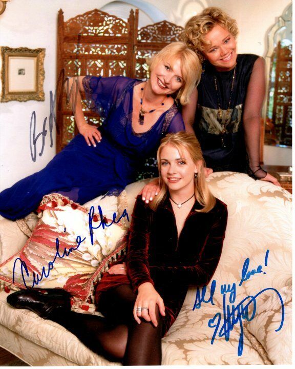 MELISSA JOAN HART CAROLINE RHEA BETH BRODERICK signed autographed SABRINA Photo Poster painting