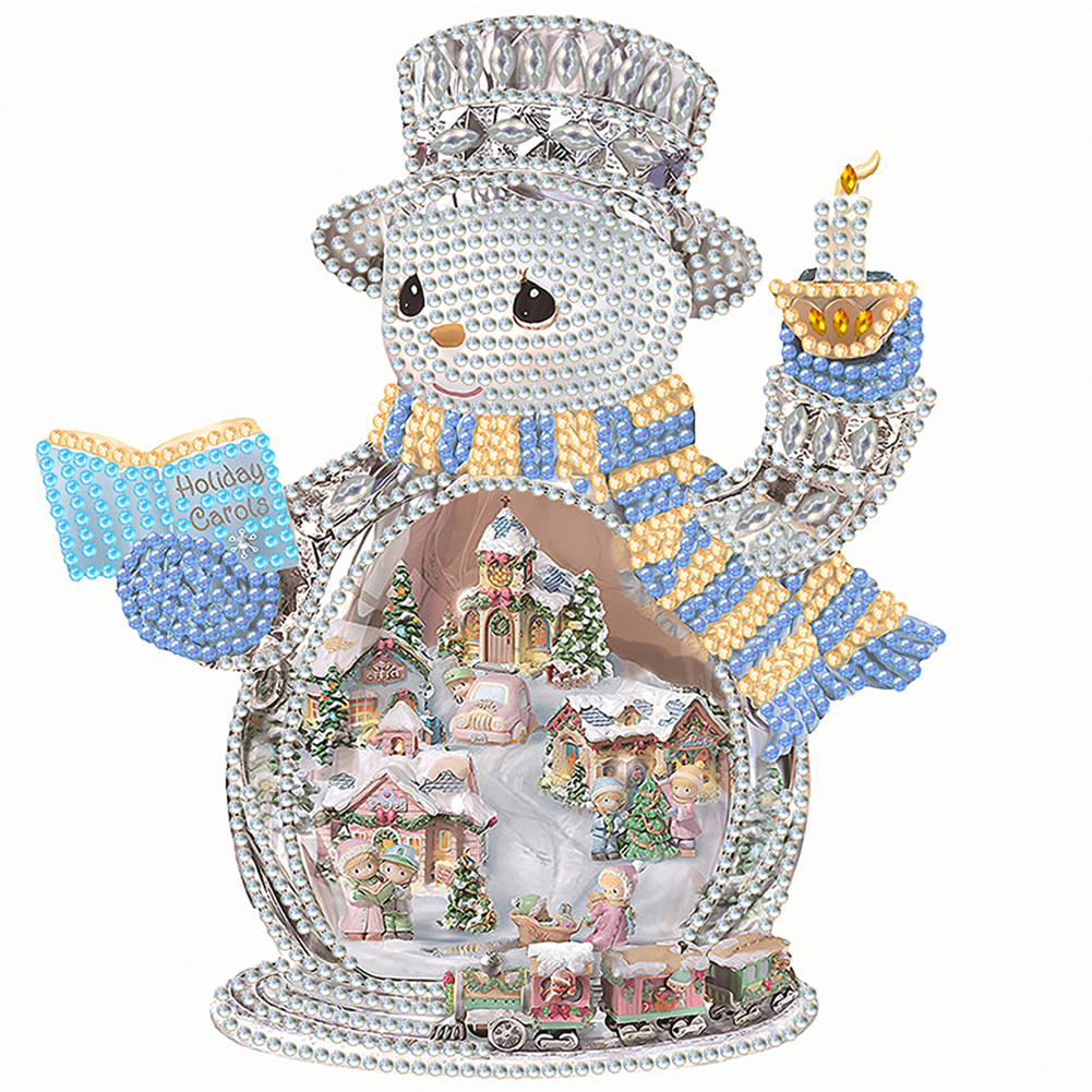 

Christmas Snowman - Special Shaped Diamond Painting - 30*30CM, 501 Original