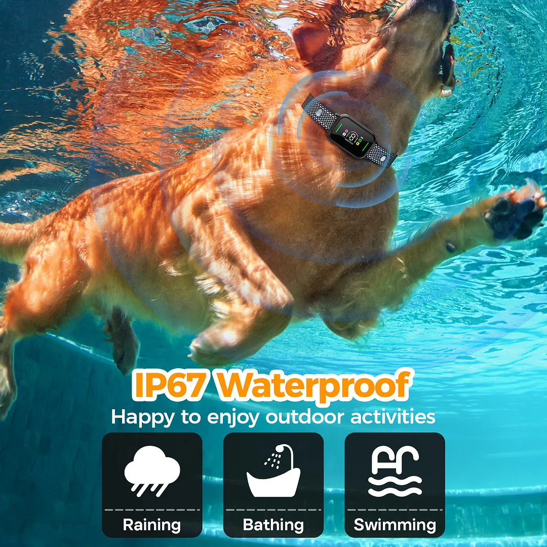 BEBANG Dog Bark Collar,7 Modes Bark Collar for Large Medium Small Dogs, Anti Barking Collar with 8 Adjustable Sensitivity