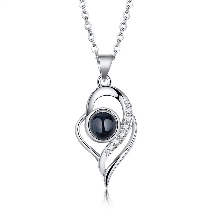 Custom projection necklace women