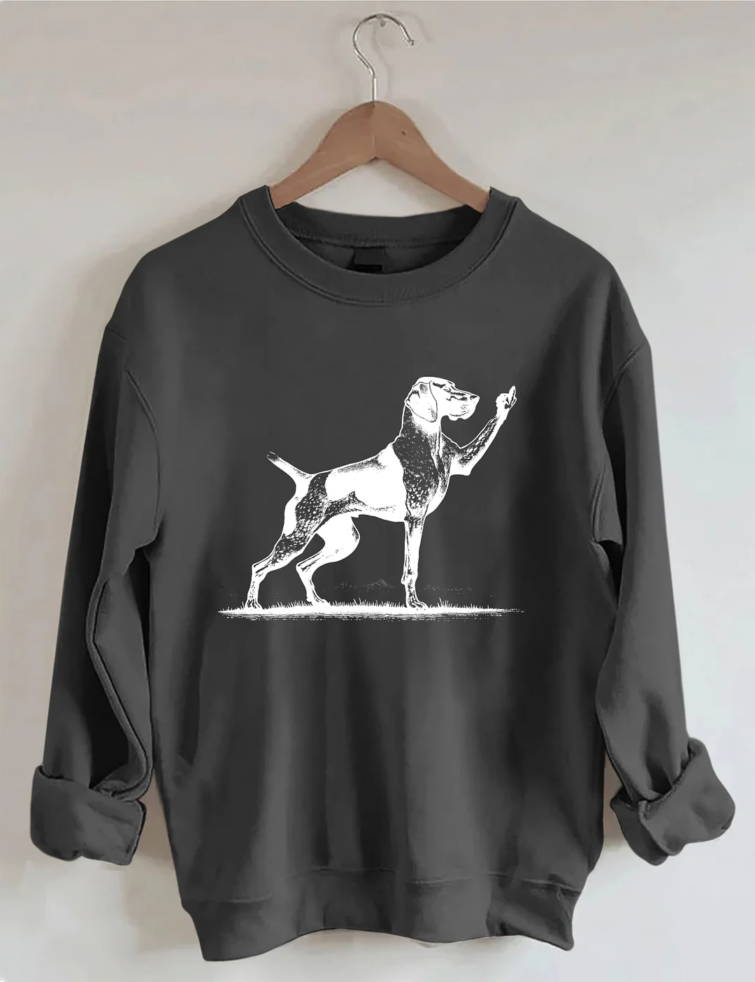 Rude Pointer Dog German Shorthair Dog Sweatshirt