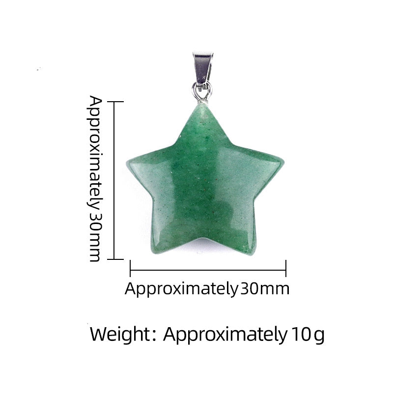 1 Piece Semi-precious Stone Star Jewelry Accessories Pendant