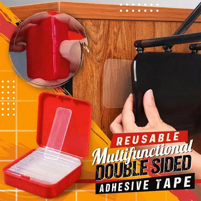 🔥(Hot Sale - 50% OFF) Reusable Multifunctional Double Sided Adhesive Tape(60 PCS)-Buy 4 Get 6 Free & Free Shipping