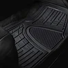 FH Group Automotive Floor Mats - Heavy-Duty Rubber Floor Mats for Cars, Universal Fit Full Set, Climaproof & Trimmable Floor Mats for Most Sedan, SUV, Truck, Black