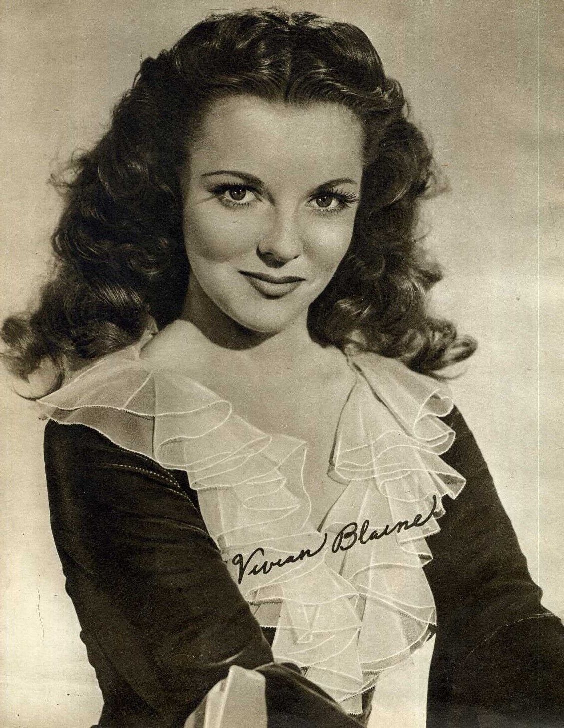 VIVIAN BLAINE Signed Photo Poster paintinggraph - Beautiful Film Actress - Preprint