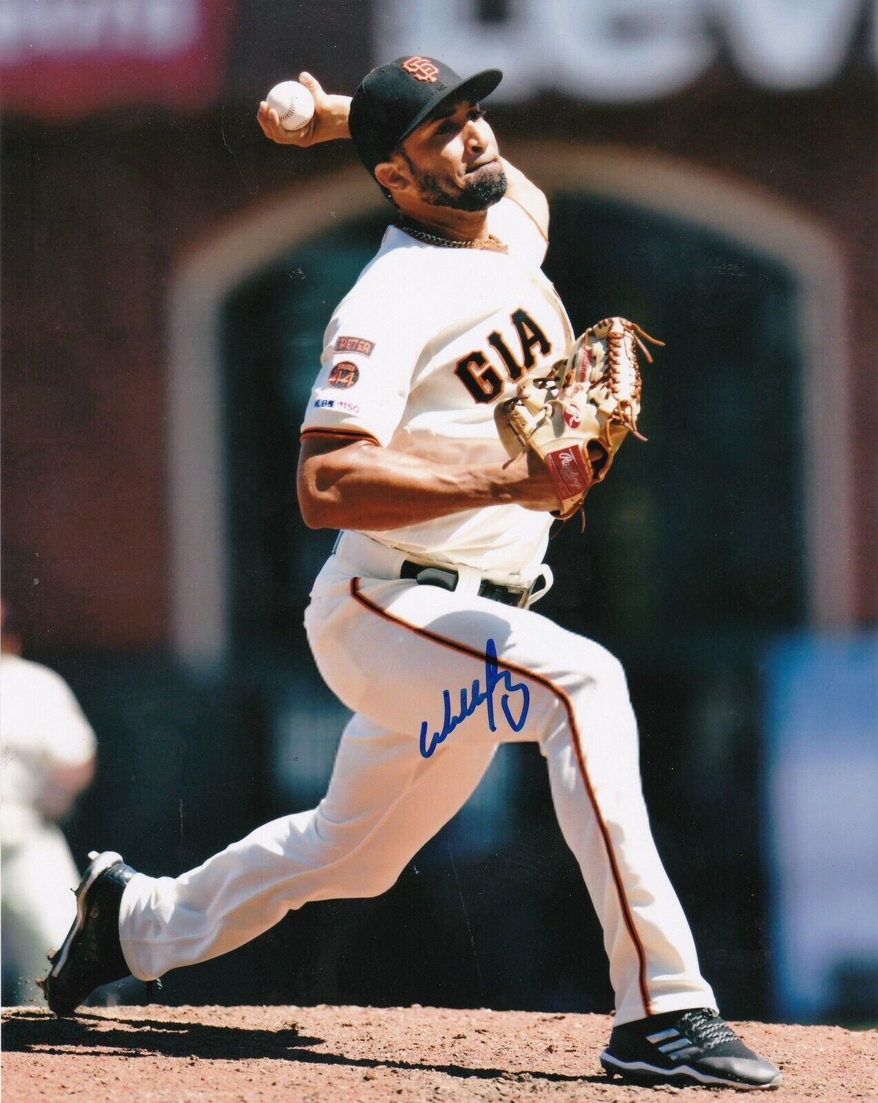 WILLIAMS JEREZ SAN FRANCISCO GIANTS ACTION SIGNED 8x10