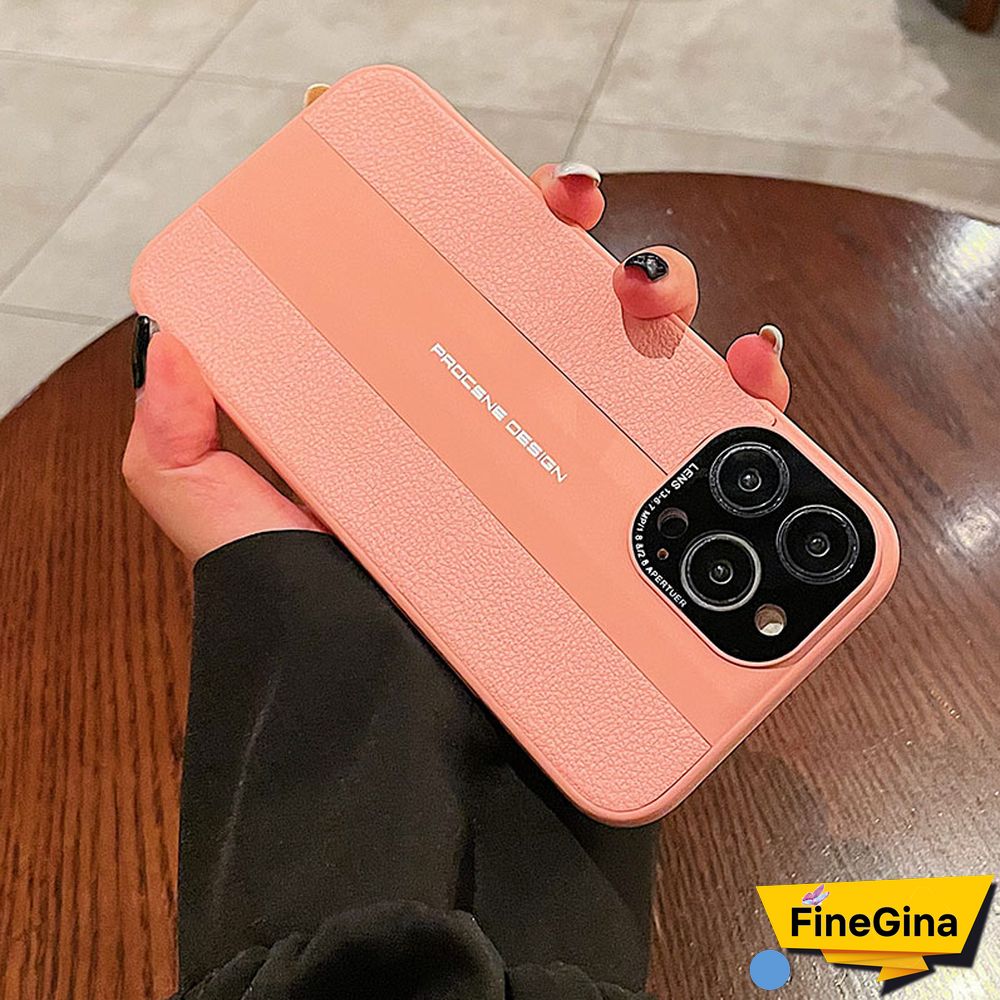 White Casual Street Letter Print Patchwork Phone Case