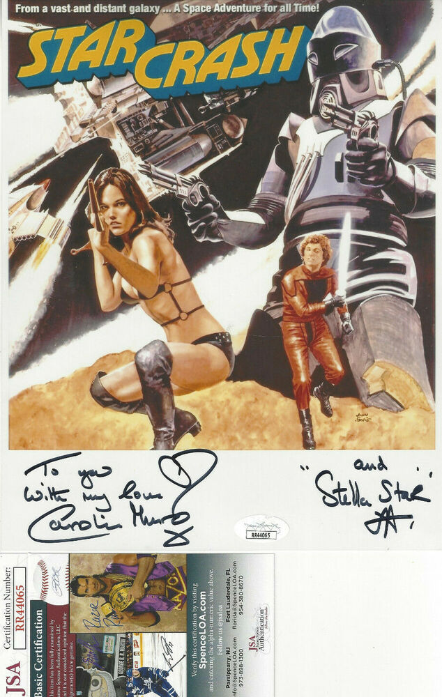 Star Crash - Bond Girl  Caroline Munro autograph 8x10 great Photo Poster painting JSA Certified*