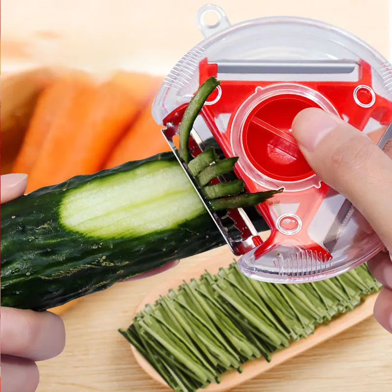 Likron Watches 3-Piece Magic Trio Vegetable Peeler Set Precision Stainless Steel Blades for Slicing