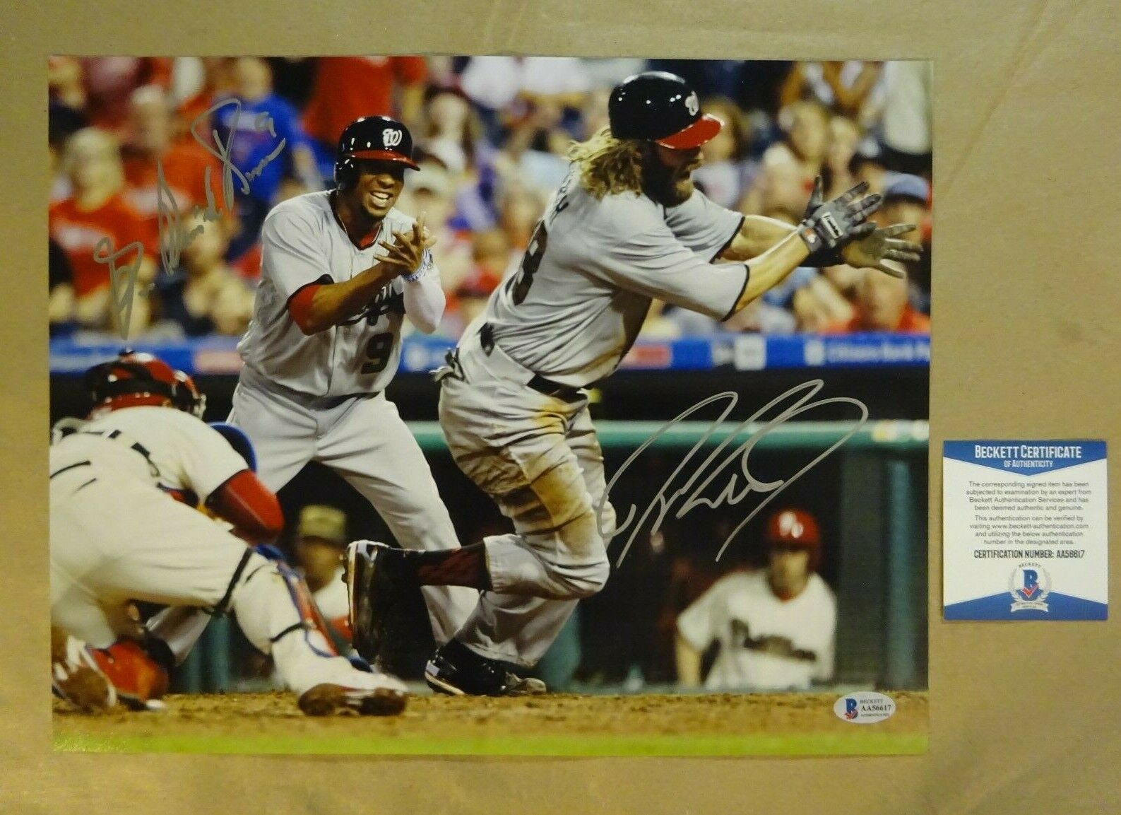 Signed JAYSON WERTH & BEN REVERE Autographed NATIONALS Photo Poster painting 11X14 BECKETT COA