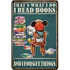 Mouse reading - Metal Tin Signs(8*12Inch)
