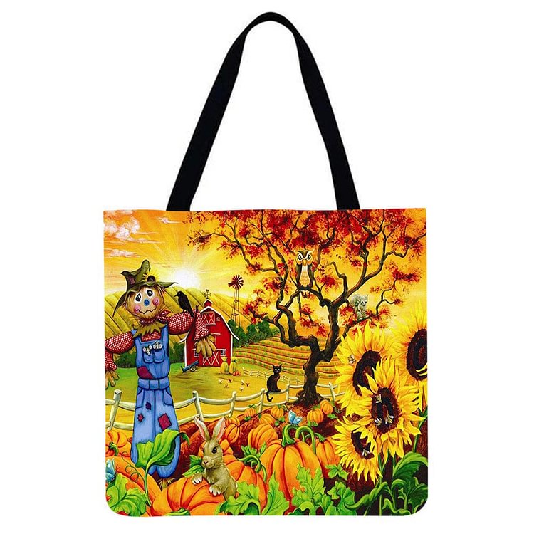 Autumn House - Linen Tote Bag