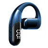 Bluetooth-compatible 6.0 Business Ear-mounted Earphones Single Ear Open Ear Earphone with LED Digital Display Noise Cancellation for Running Driving Business
