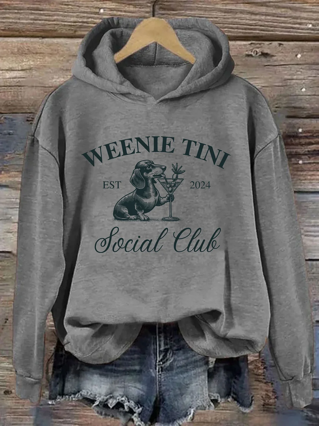 Dachshund Weenie Tini Social Club Hoodie
