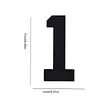 17cm Solar Lighted House Numbers IP44 Waterproof Light Up LED Address Signs