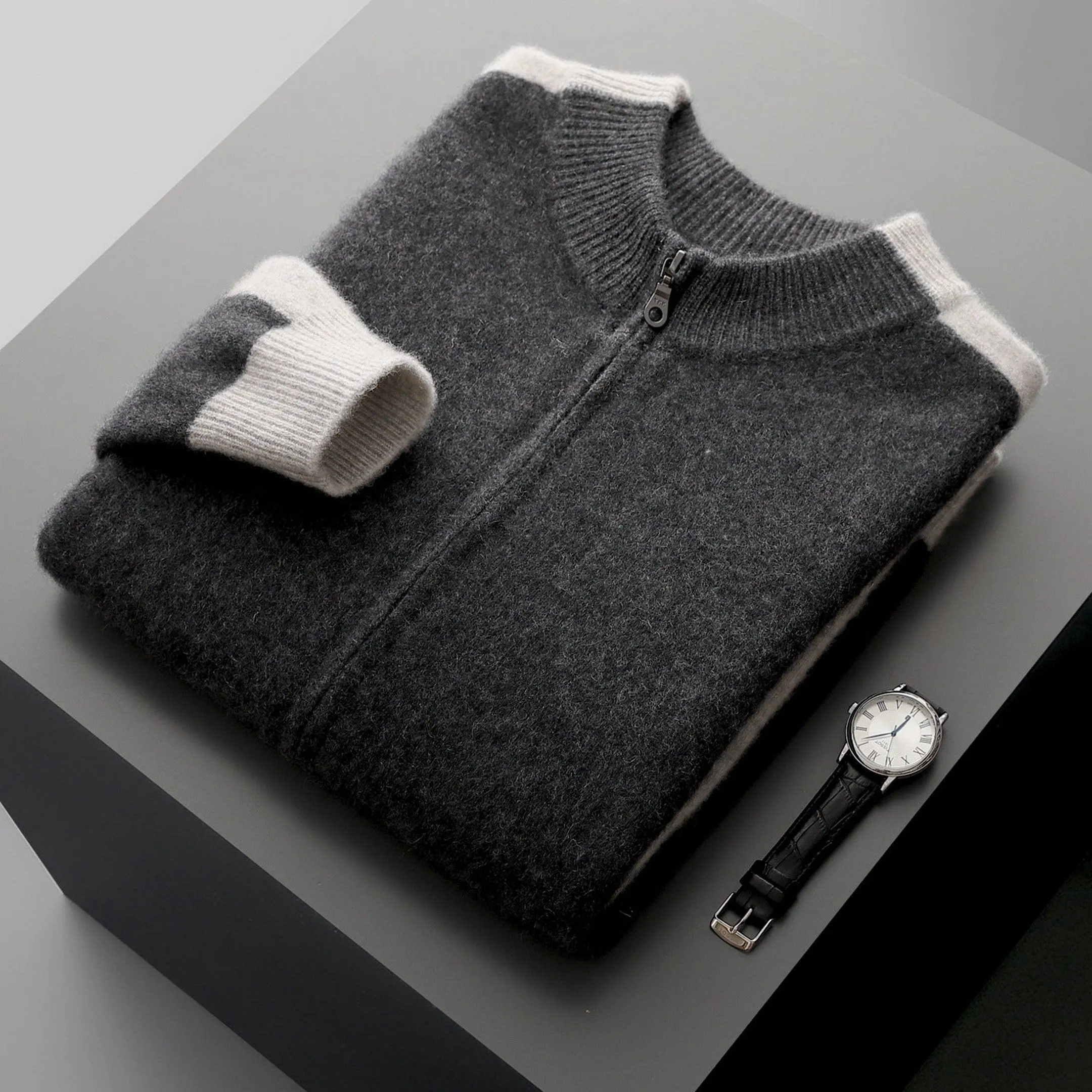 Men's Merino Wool Half-Zip Jumper &ndash; Lightweight Knit Sweater