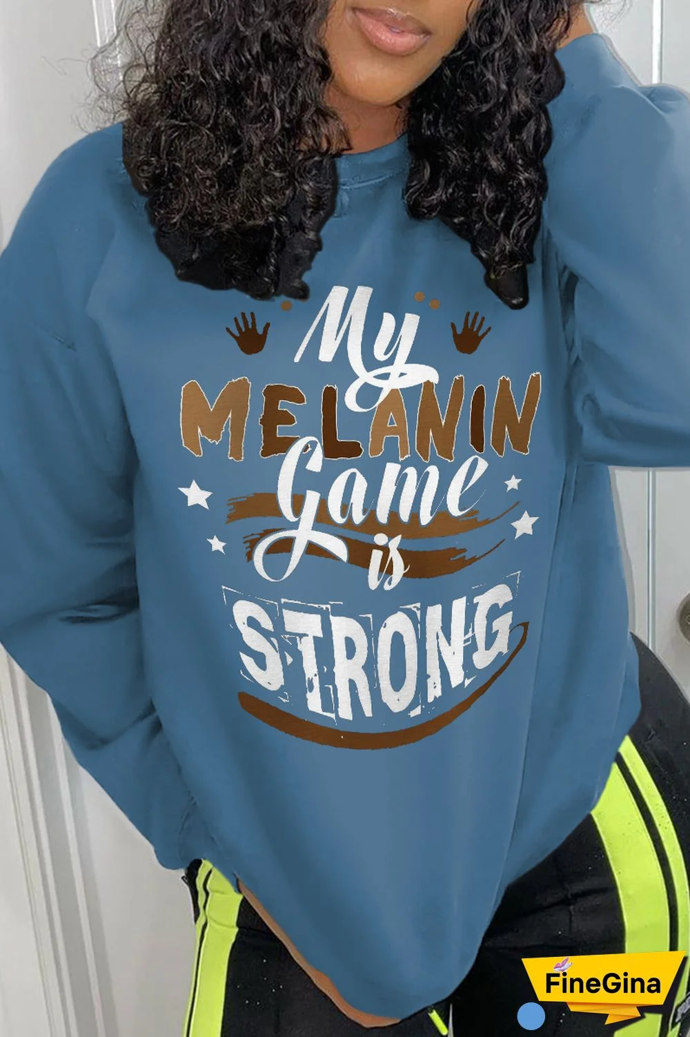 Grey Casual Daily Print Letter O Neck Tops