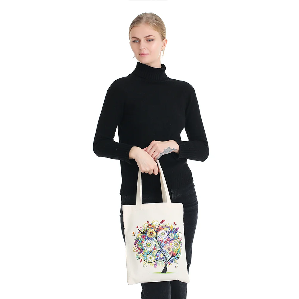 DIY Diamond Painting Eco-Friendly Canvas Bag - Summer