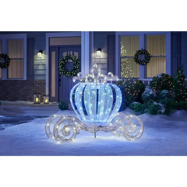 🔥kukelife🔥Christmas-5 ft led twinkling carriage