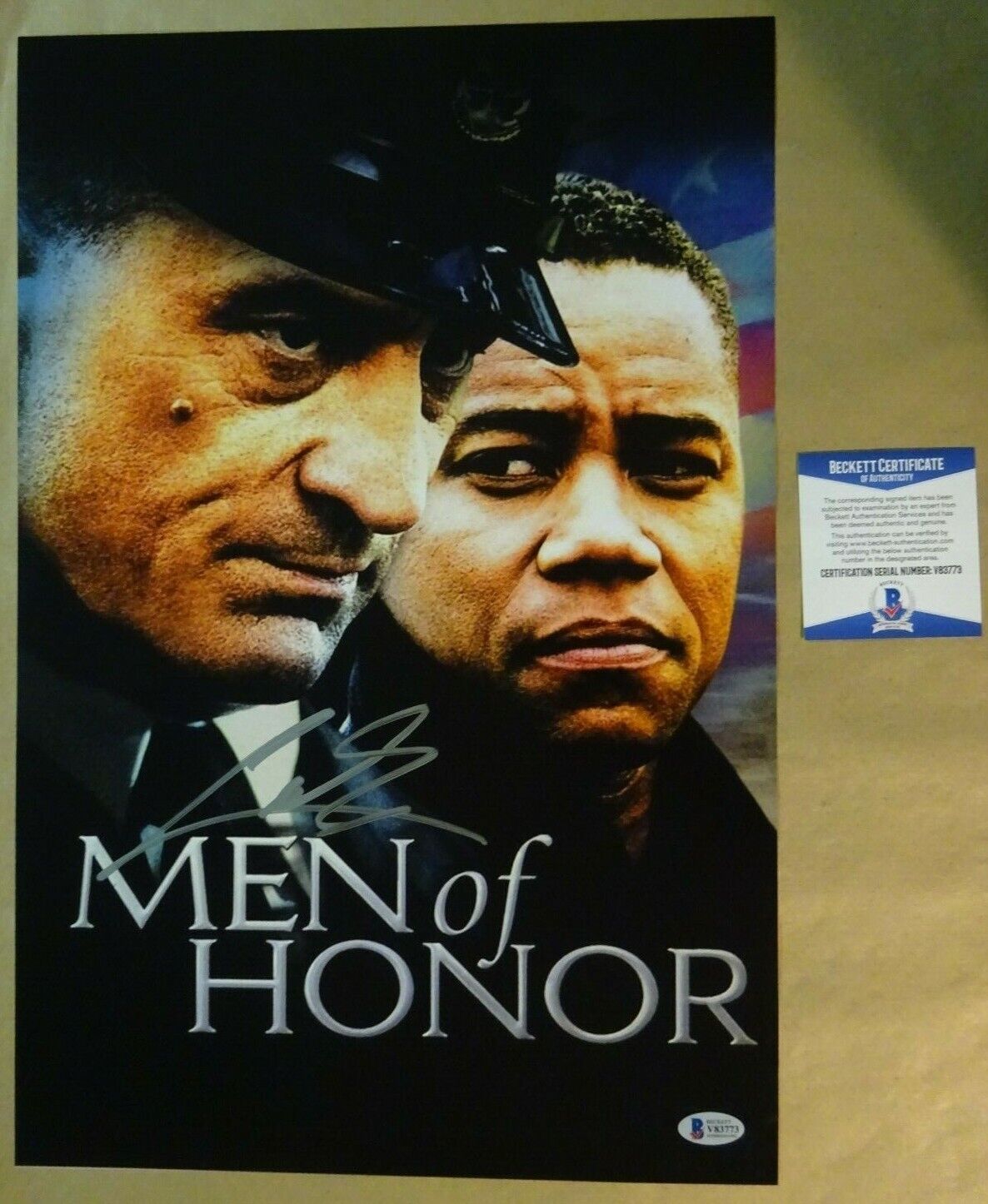 Signed CUBA GOODING JR Autographed Men of Honor Photo Poster painting 12x18