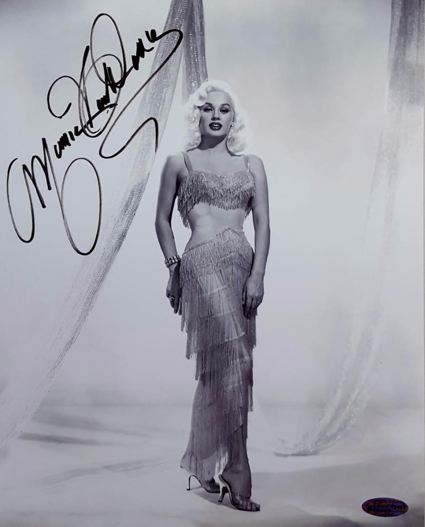 Mamie Van Doren Signed 8x10 Photo Poster painting Playboy Playmate OC Dugout Hologram D Auto