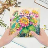 6pcs Diamond Painting Greeting Cards DIY Diamond Art Cards Crafts (Flower)