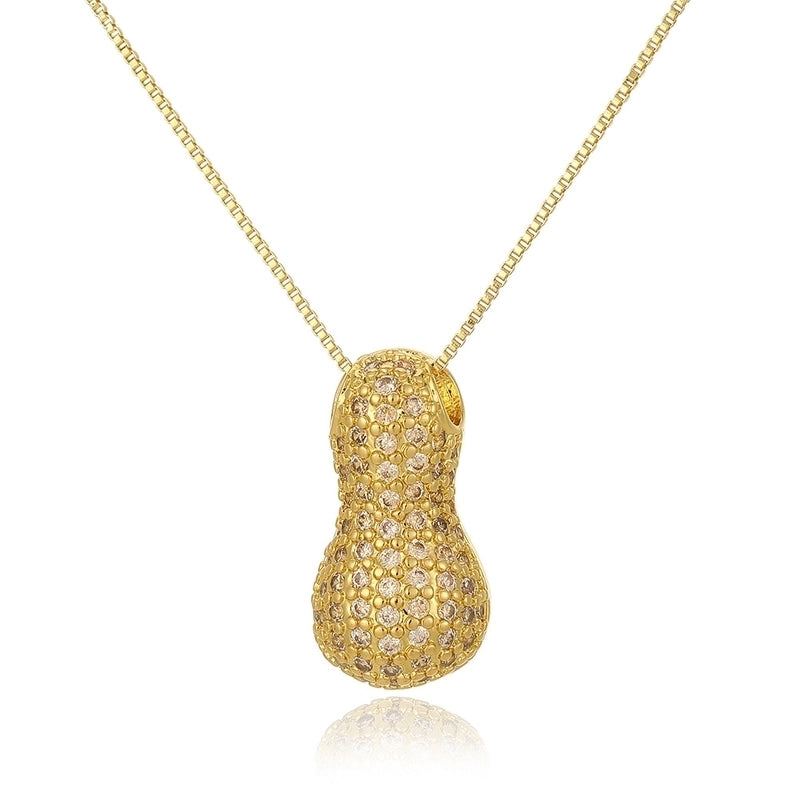 Copper Plating Letter Pendant Necklace