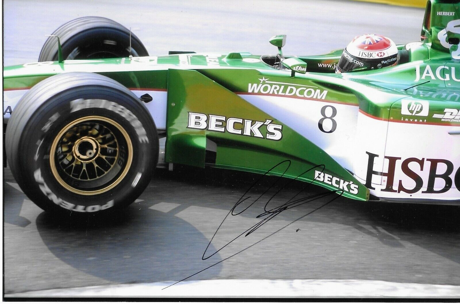 JOHNNY HERBERT SIGNED 5X7* Photo Poster painting FORMULA ONE F1 (FORMEL 1 AUTOGRAPH)