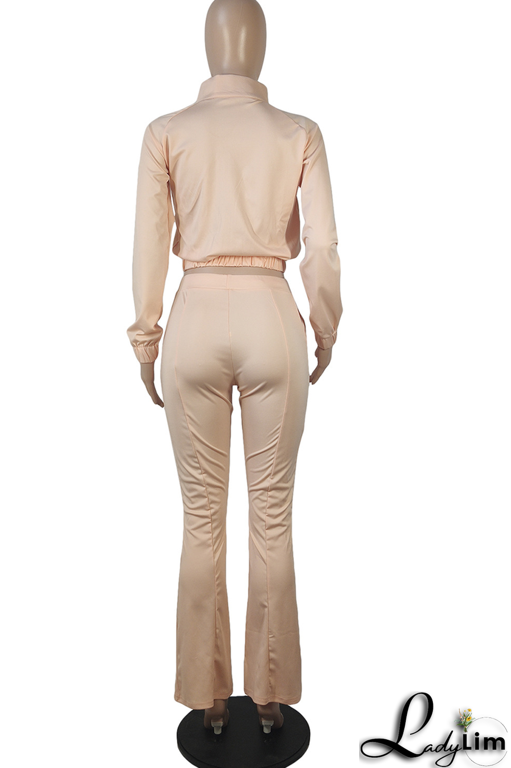 Black Fashion Print Patchwork Turndown Collar Long Sleeve Two Pieces